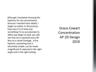 Grace Cowart Concentration AP 2D Design 2010