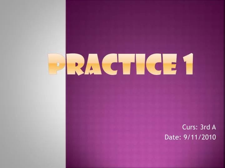 practice 1