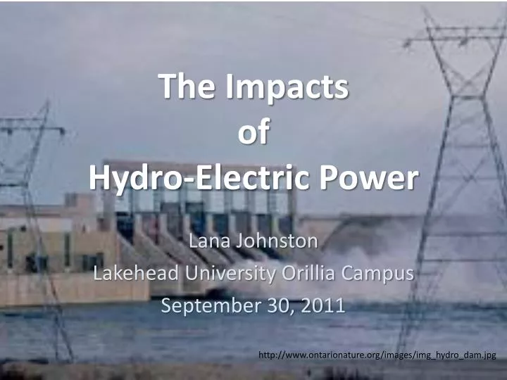 the impacts of hydro electric power