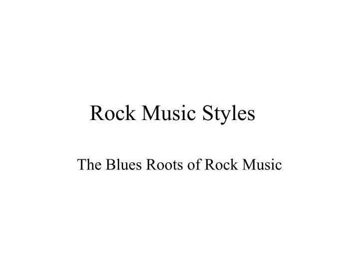 rock music styles