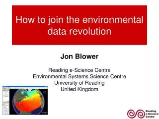 How to join the environmental data revolution