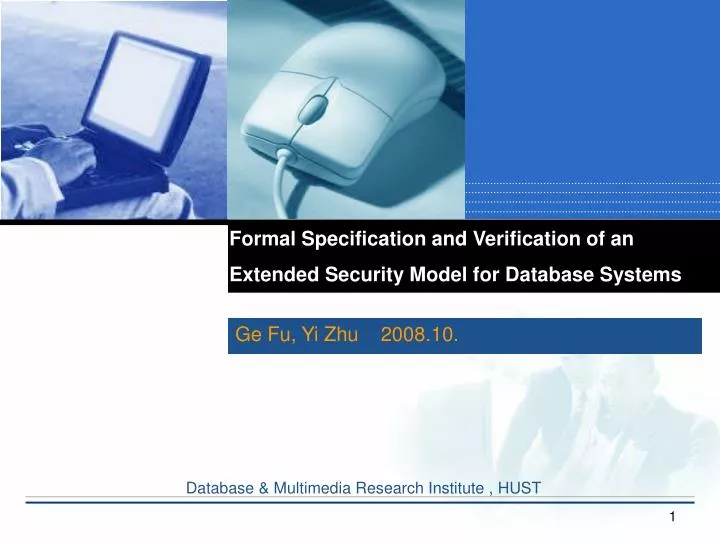 formal specification and verification of an extended security model for database systems