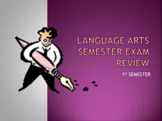 language arts semester exam review