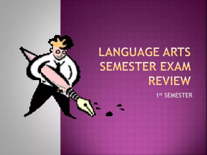 language arts semester exam review