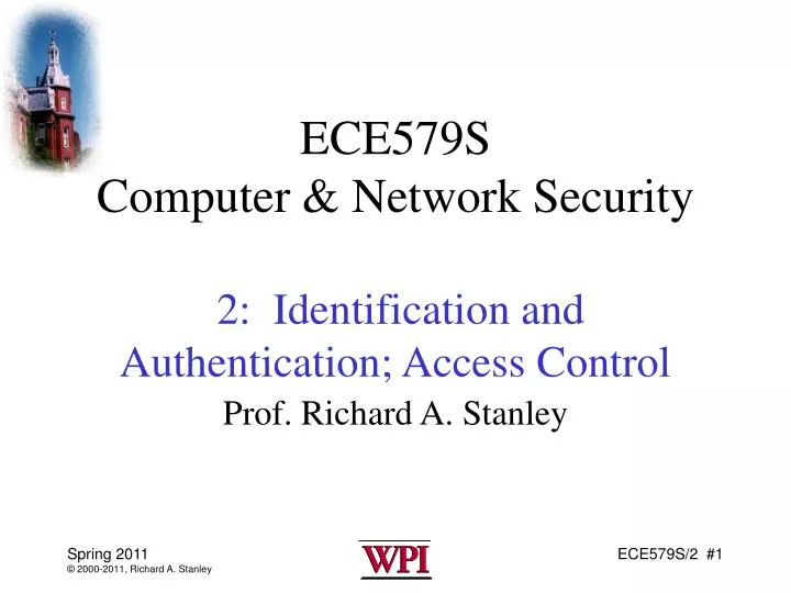 ece579s computer network security 2 identification and authentication access control