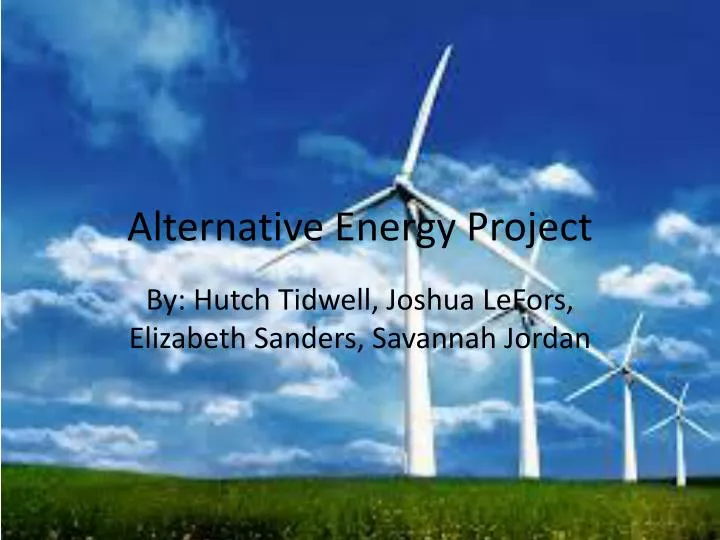 alternative energy project