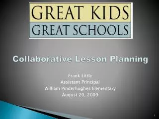 Collaborative Lesson Planning
