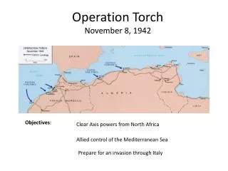 Operation Torch November 8, 1942