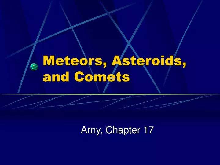 meteors asteroids and comets
