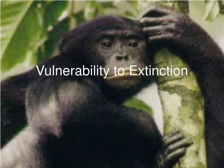 vulnerability to extinction
