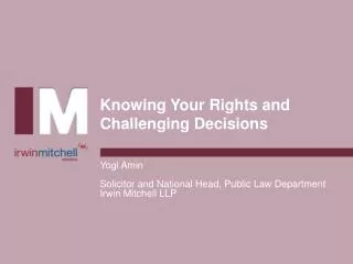 Knowing Your Rights and Challenging Decisions