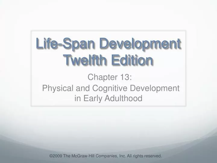 life span development twelfth edition