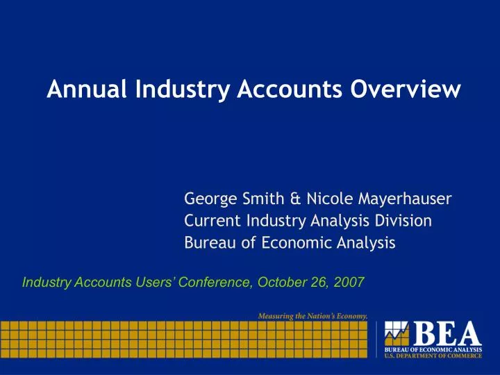 annual industry accounts overview