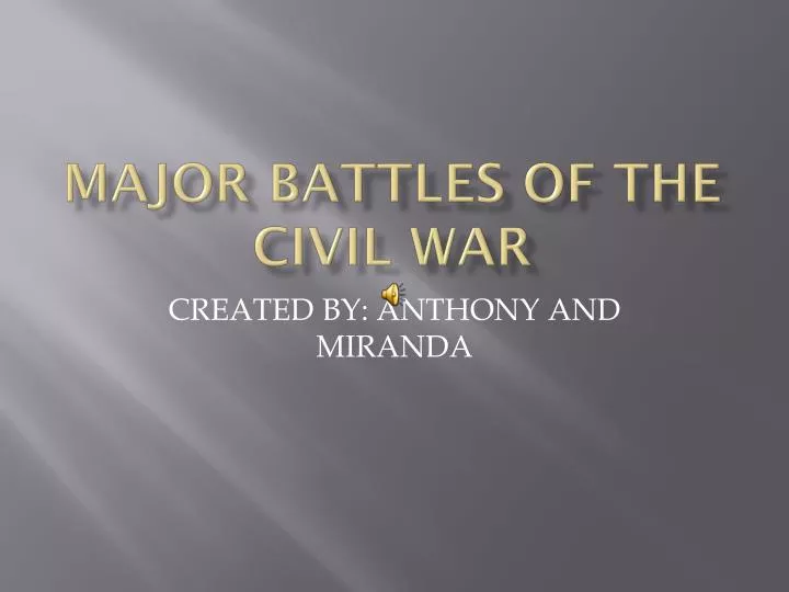 major battles of the civil war