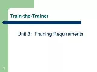 Train-the-Trainer