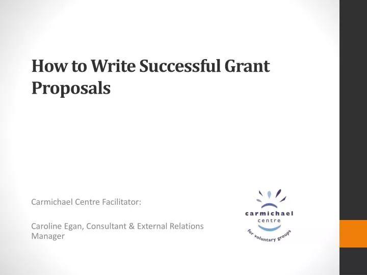 how to write successful grant proposals
