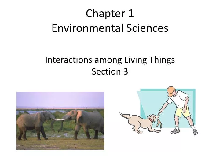 chapter 1 environmental sciences