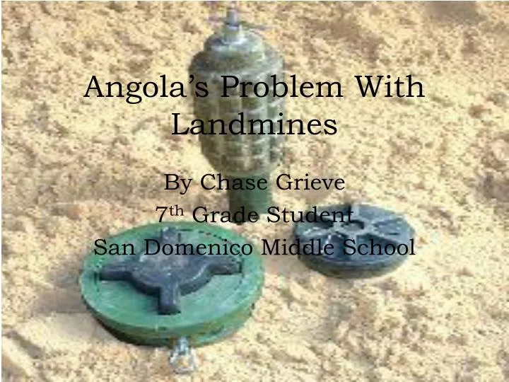 angola s problem with landmines