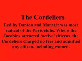 The Cordeliers