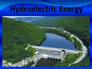 hydroelectric energy