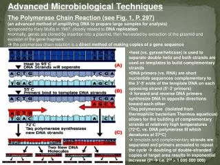 Advanced Microbiological Techniques