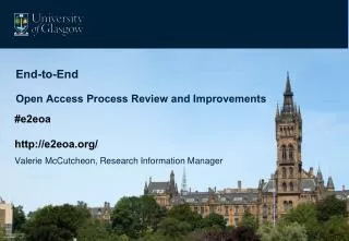 End-to-End Open Access Process Review and Improvements