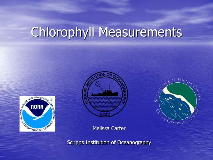 chlorophyll measurements