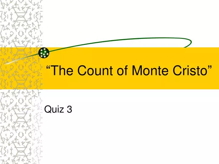the count of monte cristo