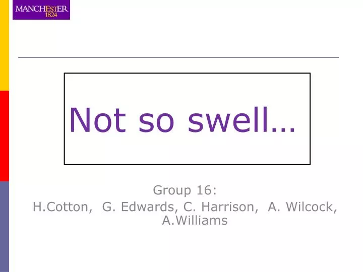 group 16 h cotton g edwards c harrison a wilcock a williams