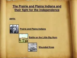 The Prairie and Plains Indians and their fight for the independence