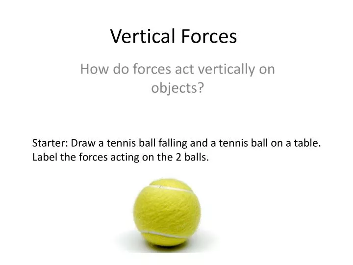 vertical forces