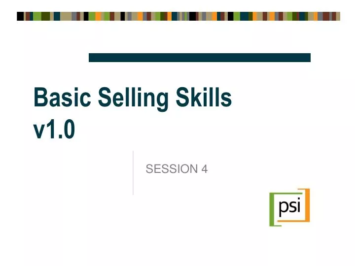 basic selling skills v1 0