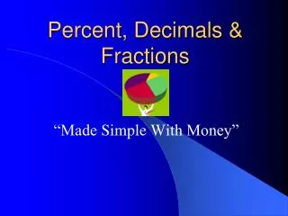 Percent, Decimals &amp; Fractions