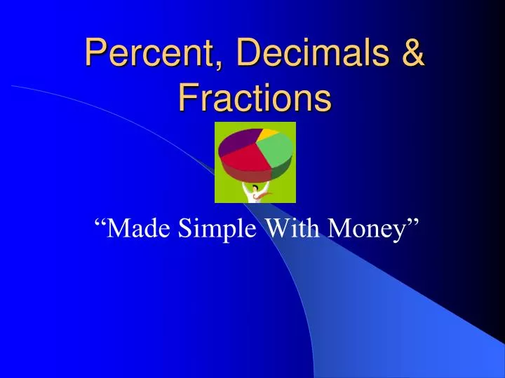 percent decimals fractions