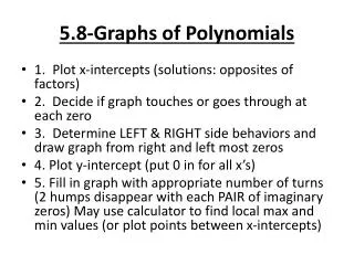 5.8-Graphs of Polynomials