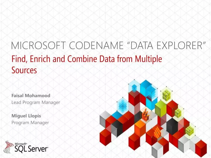 microsoft codename data explorer