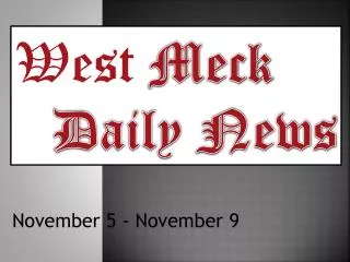 West Meck Daily News