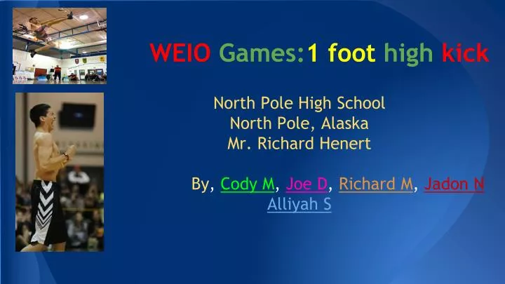 weio games 1 foot high kick