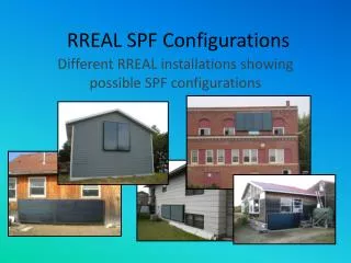 RREAL SPF Configurations