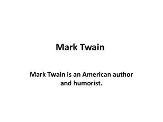 mark twain