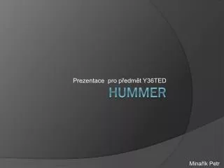 prezentace pro p edm t y36ted