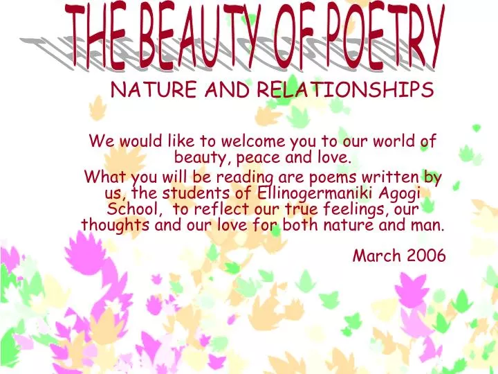 nature and relationships