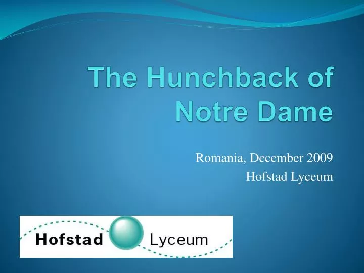 the hunchback of notre dame