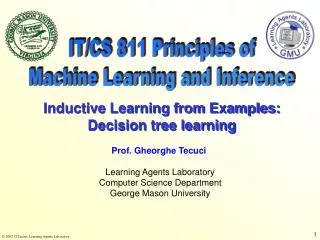 IT/CS 811 Principles of Machine Learning and Inference