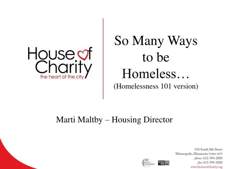 so many ways to be homeless homelessness 101 version
