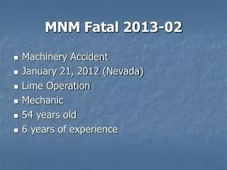 MNM Fatal 2013-02
