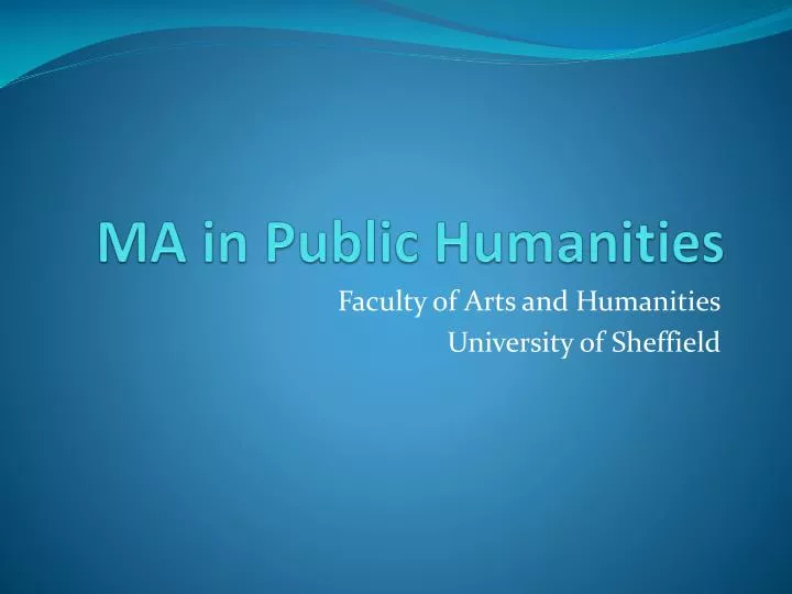 ma in public humanities