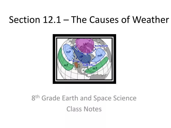 section 12 1 the causes of weather