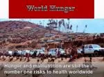 World Hunger - slide 1
