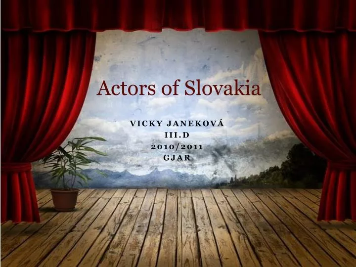 actors of slovakia